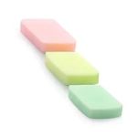 Caneta Borracha BRW 3 Cores Rainbow Tom Pastel + 14 Refil