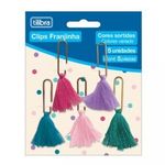 Clips Tilibra Franjinhas Tom Pastel Fofo Colorido