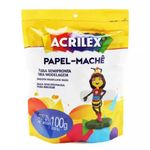 Papel Machê Acrilex Sem Cor 100g - Massa para Modelagem - Papier Maché