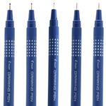 Kit Caneta Pilot Drawing Pen Lettering Caligrafia - 0.1, 0.2, 0.3, 0.5 e 0.8mm