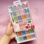 Aquarela LeoArte Picnic 28 Cores Peroladas + Pincel