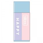 Kit Escolar Tilibra Happy - 2 Lápis + 1 Apontador + 1 Borracha Tom Pastel