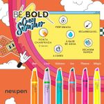Kit 6 Marca Texto Perfumado Be Bold Crazy Summer Newpen