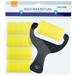 Kit Mini Rolinho de Espuma BRW + 4 Refis