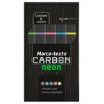 Estojo Marca Texto Carbon Jocar Office Neon - Kit 5 Cores
