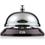 Sineta Cis Aço Inox - Campainha de Mesa Para Balcão Recepção Restaurante Hamburgueria Hotel Loja Bar Escritório