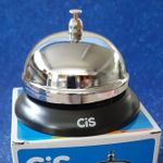 Sineta Cis Aço Inox - Campainha de Mesa Para Balcão Recepção Restaurante Hamburgueria Hotel Loja Bar Escritório