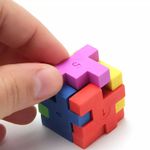 Borracha Tetris Cubo BRW 6 em 1 Fofa