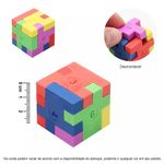 Borracha Tetris Cubo BRW 6 em 1 Fofa