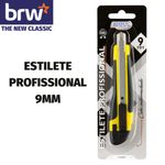 Estilete Profissional BRW Cabo Emborrachado 9mm