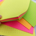 Bloco Notas Adesivas Pontilhado BRW Colorido 48 Folhas - 98x150mm