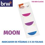 Kit Marcador de Páginas Adesivos BRW Redondo Moon 3 Blocos de 20 Folhas - 45x45mm
