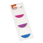 Kit Marcador de Páginas Adesivos BRW Redondo Moon 3 Blocos de 20 Folhas - 45x45mm