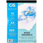 Bloco Aquarela Cis com Textura 300g - 12 Folhas