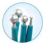 Kit 4 Boleador Ponta de Metal BRW - para Artesanato com Biscuit etc