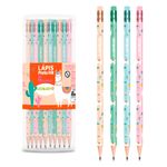Kit 4 Lápis Leo&Leo HB Lhama Fofa