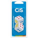 Kit 2 Borracha Cis Dadinhos  - Dado Colorido Fofo