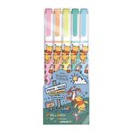 Estojo Marca Texto Duas Pontas Leo&Leo Pooh - 5 Cores Tom Pastel