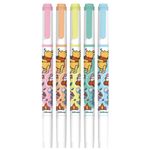 Estojo Marca Texto Duas Pontas Leo&Leo Pooh - 5 Cores Tom Pastel