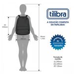 Mochila Tilibra Coração Metálica Academie - com Chaveiro de Pom Pom Escolar