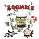 Slime Preto Kimeleka Zoombie Acrilex180g - Boneco Dedoche Surpresa
