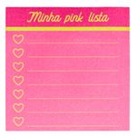 Bloco Notas Adesivas Jocar Office Rosa Checklist - Pink Vibes - 100 Folhas
