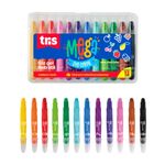 Giz Gel Retrátil Tris Mega Color com Cheirinho - 12 Cores