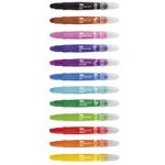 Giz Gel Retrátil Tris Mega Color com Cheirinho - 12 Cores