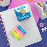 Bloco de Notas Adesivo Tilibra + Dispenser Tili Notes Roller 5 Cores