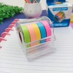 Bloco de Notas Adesivo Tilibra + Dispenser Tili Notes Roller 5 Cores