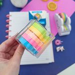Bloco de Notas Adesivo Tilibra + Dispenser Tili Notes Roller 5 Cores