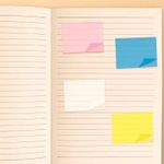 Bloco Notas Adesivas Jocar Office Transparente - 4 Cores Tom Pastel - 50 Folhas