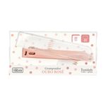 Grampeador Tilibra Rosé Gold Transparente