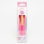 Caneta Premium LeoArte Pink Vibes Coração Rosa Pastel