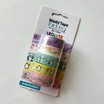 Kit 5 Washi Tape Fantasy 15mm x 5 metros LeoArte - sereia, coala, fadinha, pinguim e panda