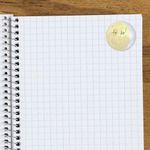 Bloco de Notas Adesivas Eclipse Tris Lua Fofa - 4 Blocos x 25 Folhas
