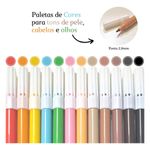Canetinha Compactor NeoPen Tons de Pele Raças e Cores - 12 Caneta Hidrográfica