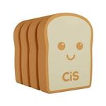 Kit 4 Borracha Cis Pacote de Pão Torradas Toast
