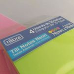 Bloco Notas Adesivas Tilibra Tili Notes para Recados e Lembretes 76x76mm 100 Folhas 4 Cores