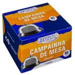 Campainha de Mesa BRW Aço Cromado - Para Balcão Recepção Restaurante Hamburgueria Hotel Loja Bar Escritório