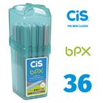 Pote Caneta Cis Bpx Ponta Fina 0.7mm - Kit com 36 Canetas