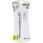 Estilete de Precisão tipo Bisturi LeoArte + 2 Lâminas Extras