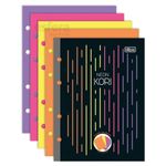 Refil para Caderno Argolado Fichário Tilibra Tiliflex Neon Kori - 80 Folhas