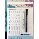 Kit para Brush Lettering Cis 9 Peças - Apostila, Dual Brush, Marcador