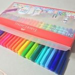 Kit 24 Caneta Fine Pen Faber Castell com Estojo Plástico Ponta Fina