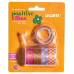 Kit 5 Washi Tape LeoArte Positive Vibes + 1 Suporte