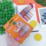 Kit 5 Washi Tape LeoArte Positive Vibes + 1 Suporte