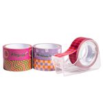 Kit 5 Washi Tape LeoArte Positive Vibes + 1 Suporte
