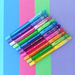 Kit 10 Caneta Cis Fusion Gel Pastel + Neon Ponta 1.0mm