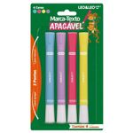 Kit 4 Marca Texto Apagável Jocar Office Leo&Leo